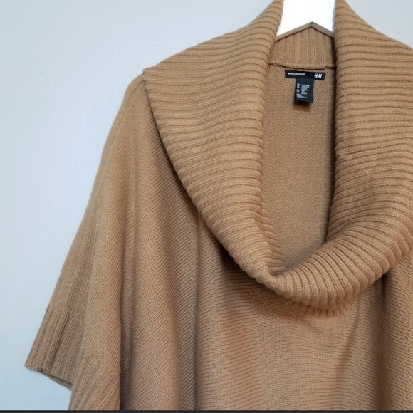 H&M Camel Poncho Sweater - Picture 2 of 4